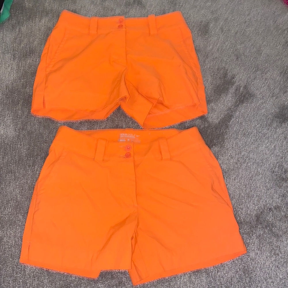 1 Orange Nike golf short